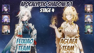 Feixiao Team & Aglaea Team Apocalyptic Shadow Stage 4 (3 Stars) | Honkai Star Rail