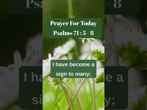 Prayer For Today Psalms   71: 5-8 #shorts #God