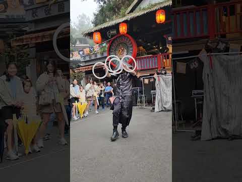 street performer🤹街頭藝人表演 #taiwan #妖怪 #妖怪村 #溪頭  #街頭表演 #街頭藝人 #雜耍