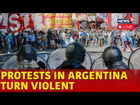 Argentina Protests LIVE: Argentine Retirees And Soccer Fans Clash With Police During Protests | N18G