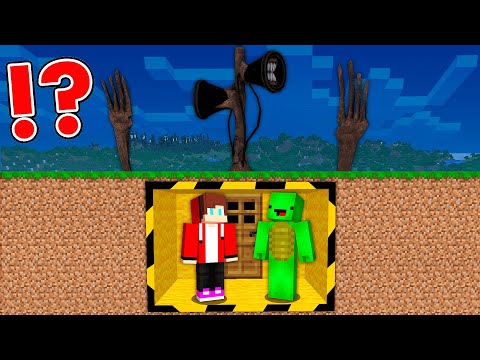 SIRENHEAD Vs Mikey And JJ's BUNKER For 100 DAYS In Minecraft - Maizen