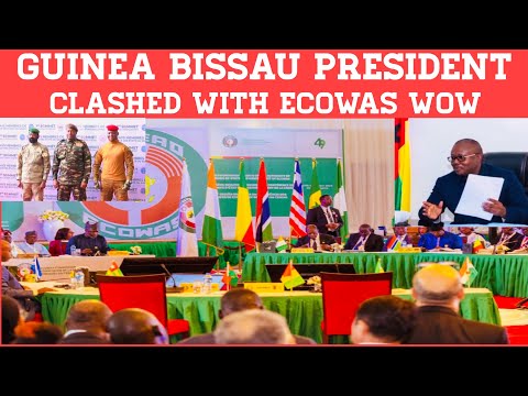 Wow Guinea-Bissau President Umaro Sissoco Clashed with ECOWAS | AES WATCHING 🤣