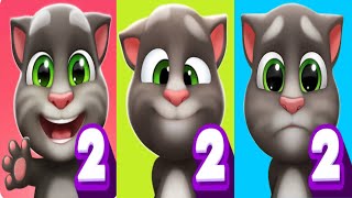 Red Vs Yellow Vs Blue My Talking Tom 2 Vs My Talking Baby Tom 2