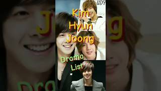 Kim Hyun Joong Drama List #kimhyunjoong #koreanactor #kdrama