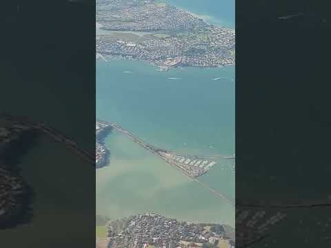 Gliding above Auckland CBD before touchdown #kuyabogpilotzn #airplane #airbus #AirNewZealand