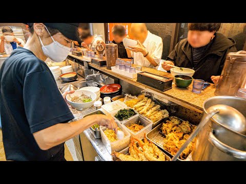 「I can't start work without this」A station standing soba restaurant serves it in just 35 seconds