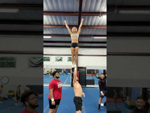 national cheer week🙈 could you do this?! #shorts #gabibutler #cheer #cheerleader #stunts #viral