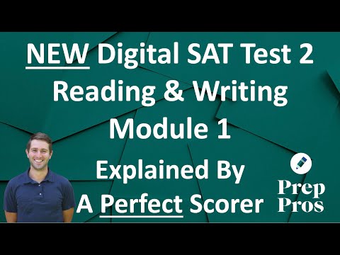 Digital SAT Test 2: Reading & Writing Module 1 By A Perfect Scorer