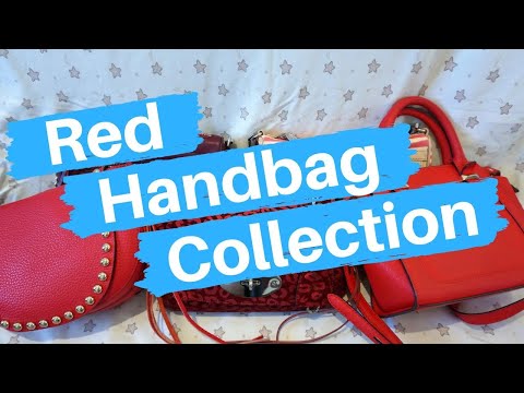 All the Red Bags in My Handbag Collection