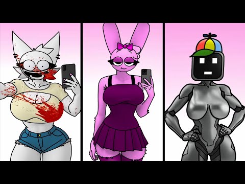 Sprunki Wenda, Pinki, Mrs Computer BUT PKR SHOW All Phases | Compilation Incredibox