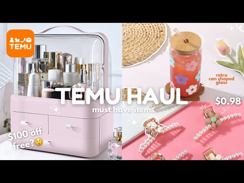 cute temu haul ✨[ aesthetic ] organizers, accesories,etc. | 100$ coupon:INC27048