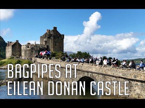 Dominion of Canada Pipes & Drums at Eilean Donan Castle