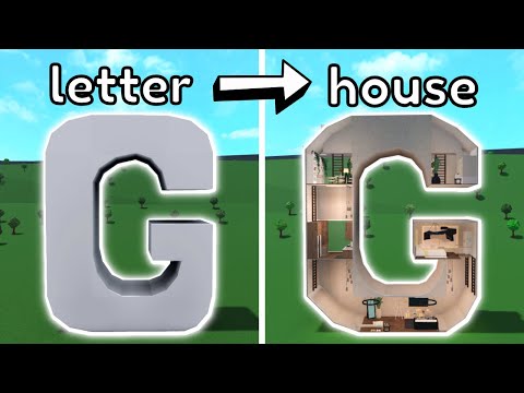 Building the LETTER G into a Bloxburg house