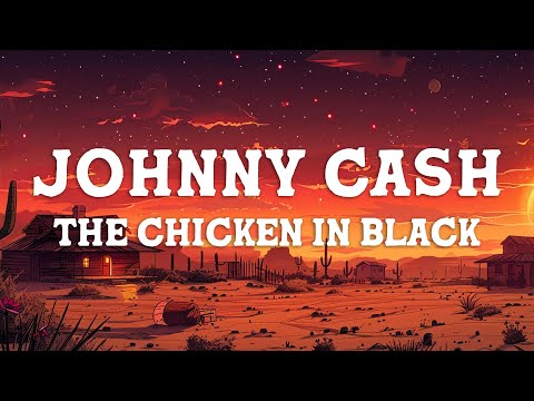 Johnny Cash - The Chicken In Black (Lyrics)