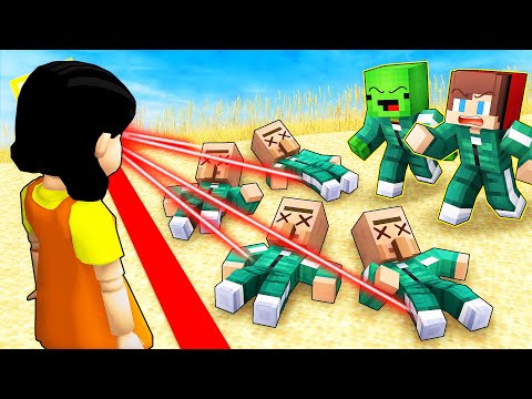 Mikey and JJ Can Never Die in Squid Games in Minecraft (Maizen)