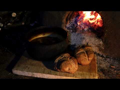 Building a Medieval Cob Oven and Baking Bread - Part II | Anglo-Saxon Romano-British Updraft Furnace