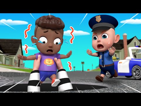 Watch Out for The Manhole Cover | Police Officer Song | Rosoo Nursery Rhymes & Kids Songs