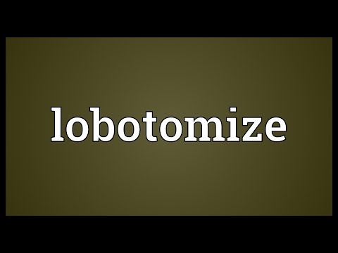 Lobotomize Meaning