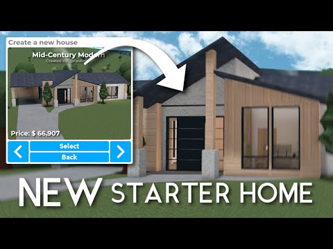 I built a NEW starter home for bloxburg...