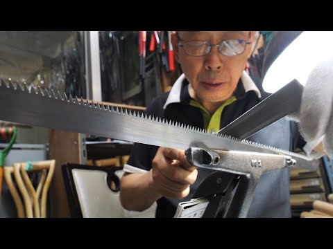 Korea's best saw made by an 80 year old man. Saw craftsman with 62 years of experience