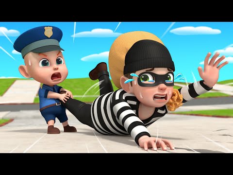 Policeman is Here to Help | Police Chase Thief | Police Song | Rosoo Nursery Rhymes & Kids Songs