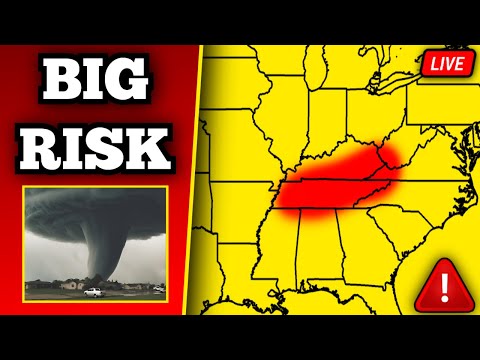 The Violent EF-2 Tornado In Deer Lodge, Tennessee, As It Occurred Live - 2/6/25