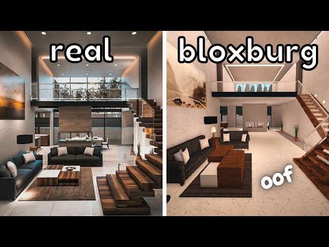 Recreating a MODERN LOFT INTERIOR in Bloxburg