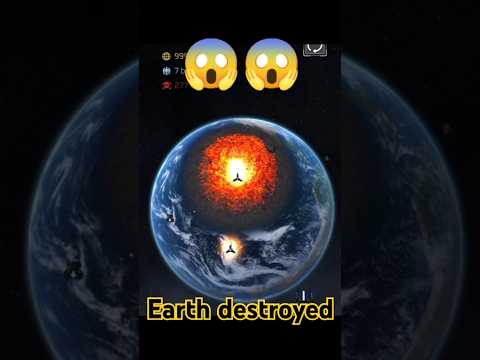 earth destroyed scene ❌😱 #shorts #space #trending #earth #universe