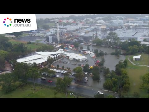 Wild footage captures insane extent of Hervey Bay flooding