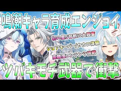 【鳴潮】鳴潮キャラ育成エンジョイ！音骸集めでボスラッシュ。初の星5音骸に大興奮。高難度コンテンツ初挑戦。ツバキモチ武器で超火力。ショアキーパーとカカロお試しで衝撃【ねるめろ/切り抜き】