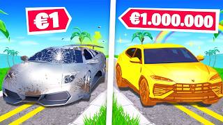 Lamborghini à 1€ vs Lamborghini à 1.000.000€ sur FORTNITE