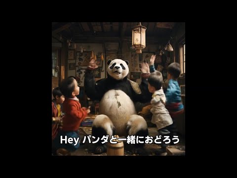 [Panda song AI] Hey パンダと一緒におどろう! Let's dance with pandas!