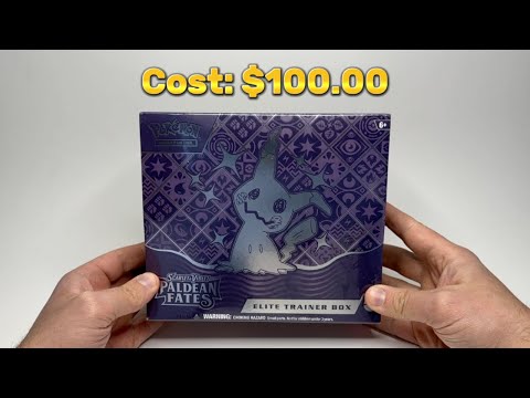 Pokemon Card Paldean Fates Elite Trainer Box Unboxing