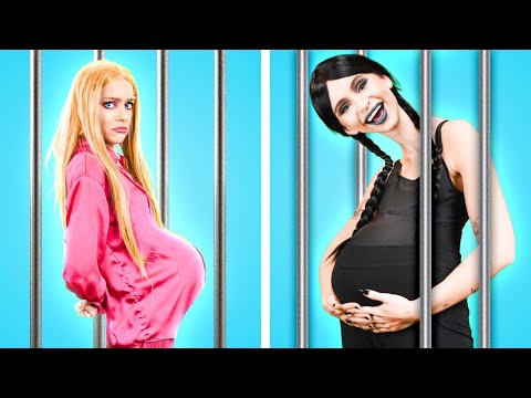 🚔 PREGNANT in JAIL?! Wednesday, Ariel & Barbie in TROUBLE! 🤰😱 @kachow_original