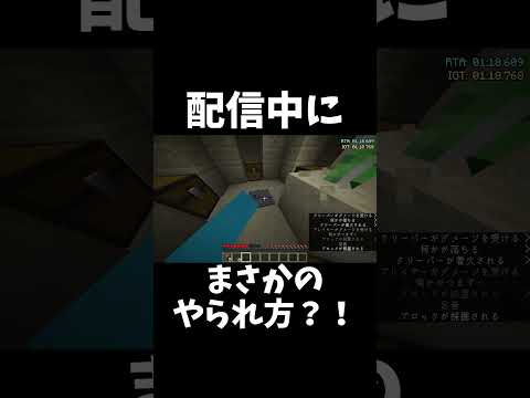 【マイクラ】配信中にまさかのやられ方をした