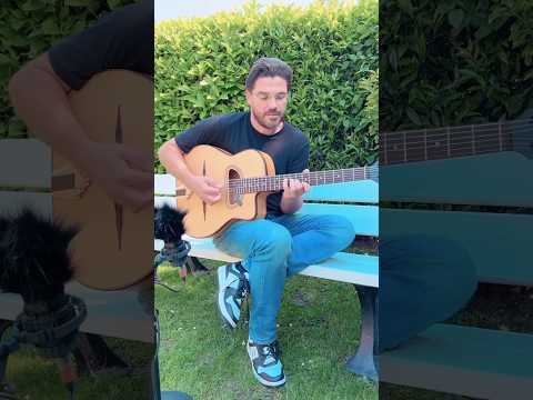 Playing some lines of #MadeinFrance #joschostephan #jazzmanouche #acousticguitar #jazzguitar #garden