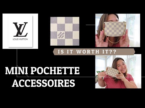 DISCONTINUED 👜 LOUIS VUITTON Damier Azur Mini Pochette Accessoires | what fits inside | update!