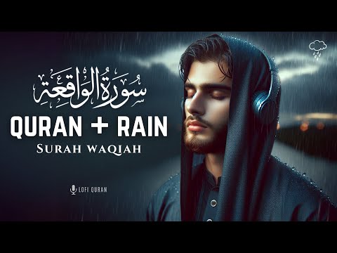 Surah Waqiah  + Rain | WASH AWAY YOUR SINS | Quran with Rain Sound | LoFiQuran #quranlofi