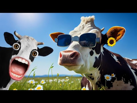 FUNNY COW DANCE 40│Cow Song & Cow Videos 2024 | Cow music | funny dancing cow | gay | gaiya | गाय