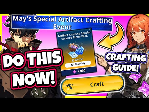 DO THIS NOW! NEW ARTIFACT CRAFTING EVENT GUIDE! IMPORTANT TIPS! [Solo Leveling: Arise]