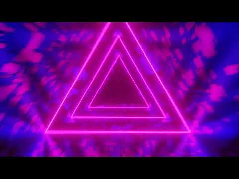 [4K] Neon Triangle Tunnel VJ Loop - DJ Visuals