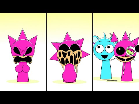 Sprunki Mroona and Wyrum meet Sonic.exe Retake and Amy Rose | Compilation Incredibox