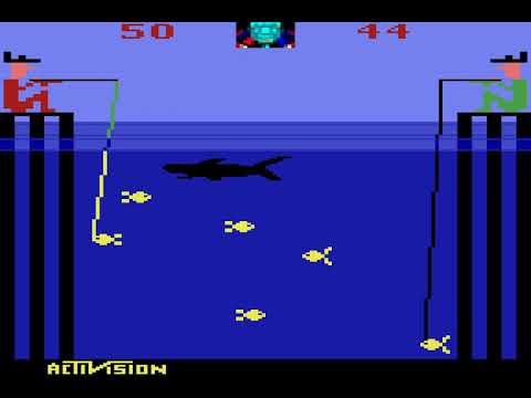 Atari 2600 Game: Fishing Derby (1980 Activision)