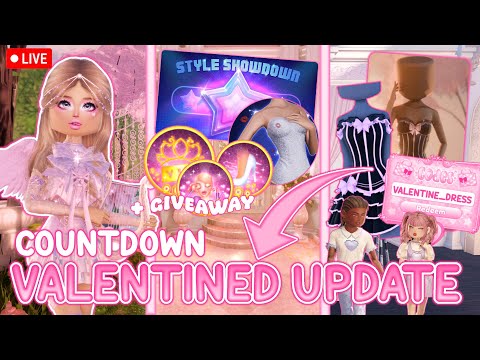 🔴LIVE!! DRESS TO IMPRESS VALENTINES UPDATE + FRIEND GIVEAWAY!! YOU PICK THE THEMES!