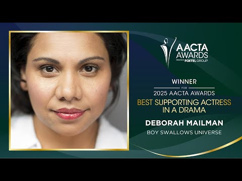 Deborah Mailman wins the AACTA Award for Best Supporting Actress in a Drama