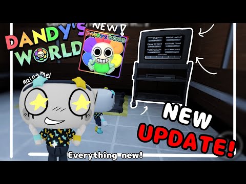 🌈NEW DANDYS WORLD UPDATE?!🌻 | everything new! | dandys world roblox | #rainymellie