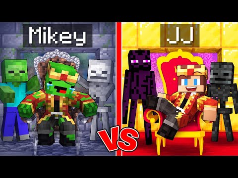 Mikey POOR vs JJ RICH MONSTER KING in Minecraft (Maizen)