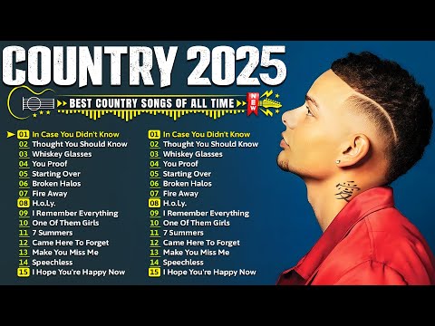 Country Music Playlist 2025 - Kane Brown, Morgan Wallen, Chris Stapleton, Luke Bryan, Luke Combs,