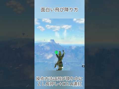 なんかおもろい飛び降り方する方法 #totk #ゼルダの伝説 #ティアキン