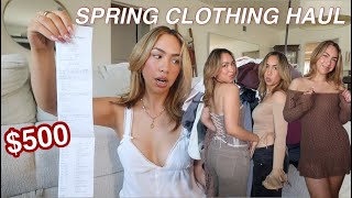 *HUGE* $500 spring clothing haul! (revamping my closet)